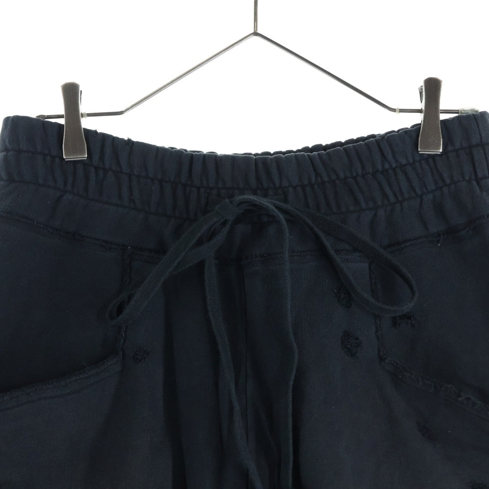 cvtvlist(カタリスト) 22AW USUAL PANTS ユージュアルダメージ加工サルエルイージーパンツ ブラック 2301090401