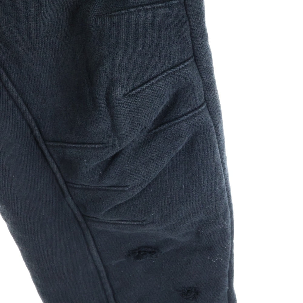 cvtvlist(カタリスト) 22AW USUAL PANTS ユージュアルダメージ加工サルエルイージーパンツ ブラック 2301090401