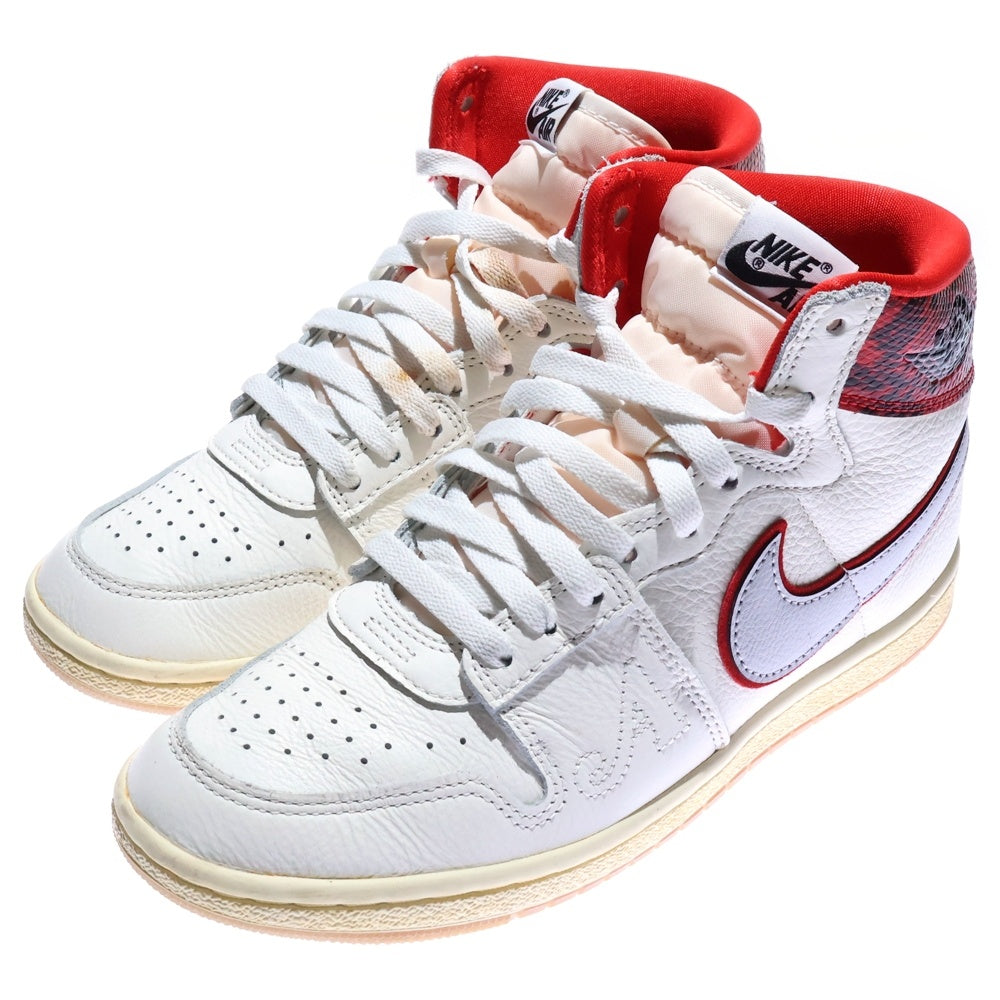 NIKE(ナイキ) ×AWAKE NY JORDAN AIR SHIP PE SP アウェイク ニューヨーク ジョーダン エアシップ ハイカットスニーカー シューズ ホワイト/レッド US8.5/26.5cm FN8675-100