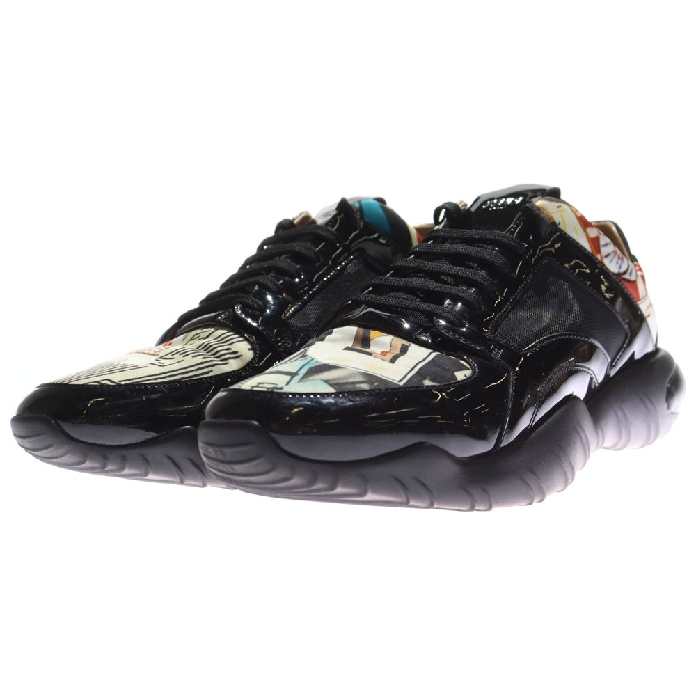 FENDI(フェンディ) エナメルローカット スニーカー ブラック 1281