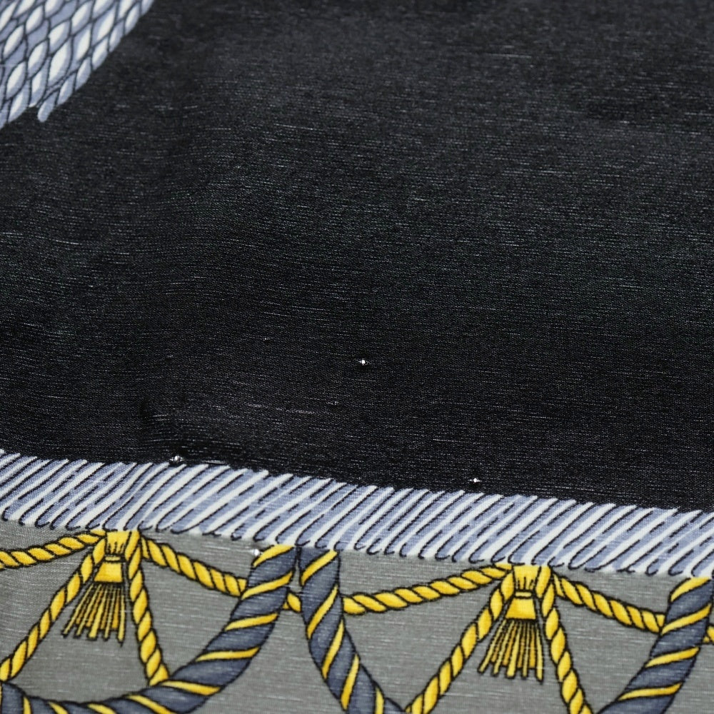 Aquascutum(アクアスキュータム) 総柄デザイン スカーフ ブラック