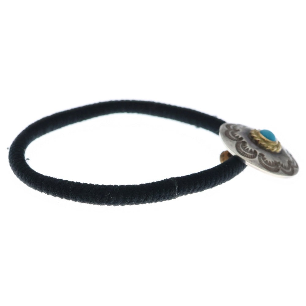 goro's(ゴローズ) 金縄ターコイズ付きフラワーコンチョトップ ペンダントトップ シルバー/ゴールド