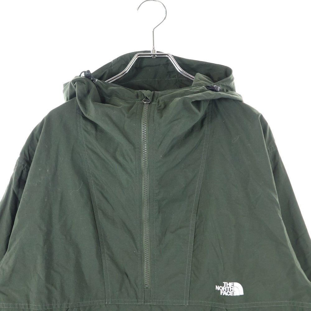 THE NORTH FACE(ザノースフェイス) Compact Anorak コンパクトアノラック ハーフジップ フーディージャケット カーキ NP21735