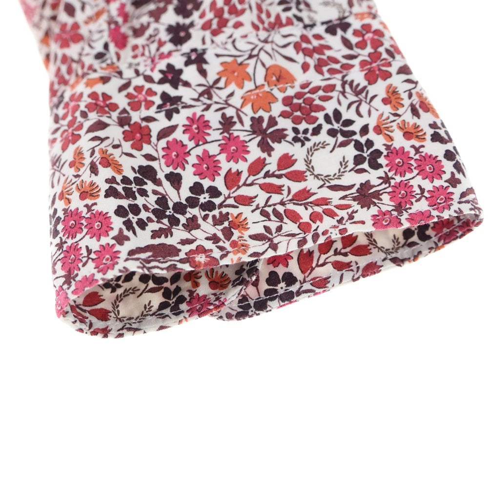 FRED PERRY(フレッドペリー) 月桂樹ロゴ 総柄長袖シャツ レッド F4301