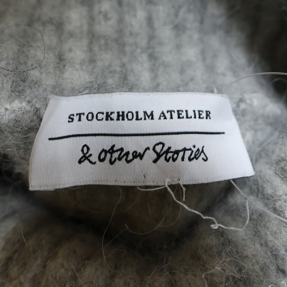 & Other Stories(アンド アザー ストーリーズ) タートルネック クロップド長袖ニット レディース グレー