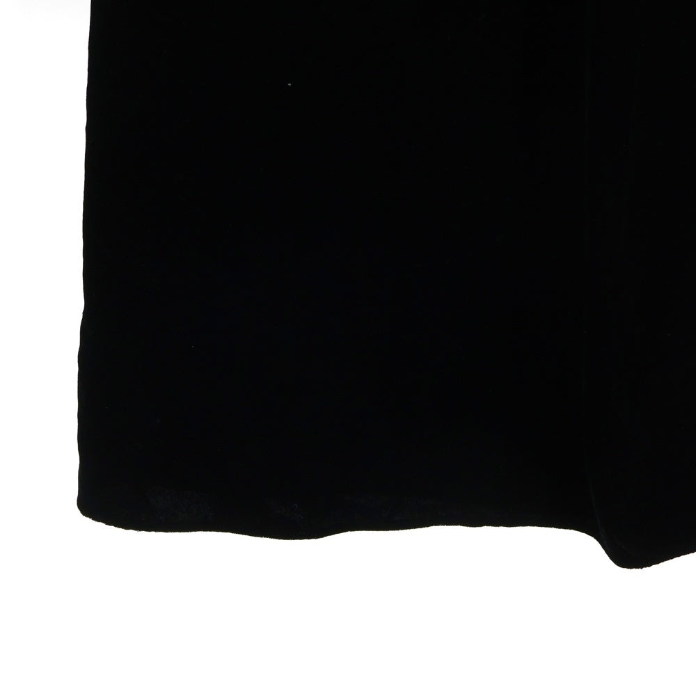 & Other Stories(アンド アザー ストーリーズ) パール装飾 ベロア切り替え ワンピース レディース ブラック