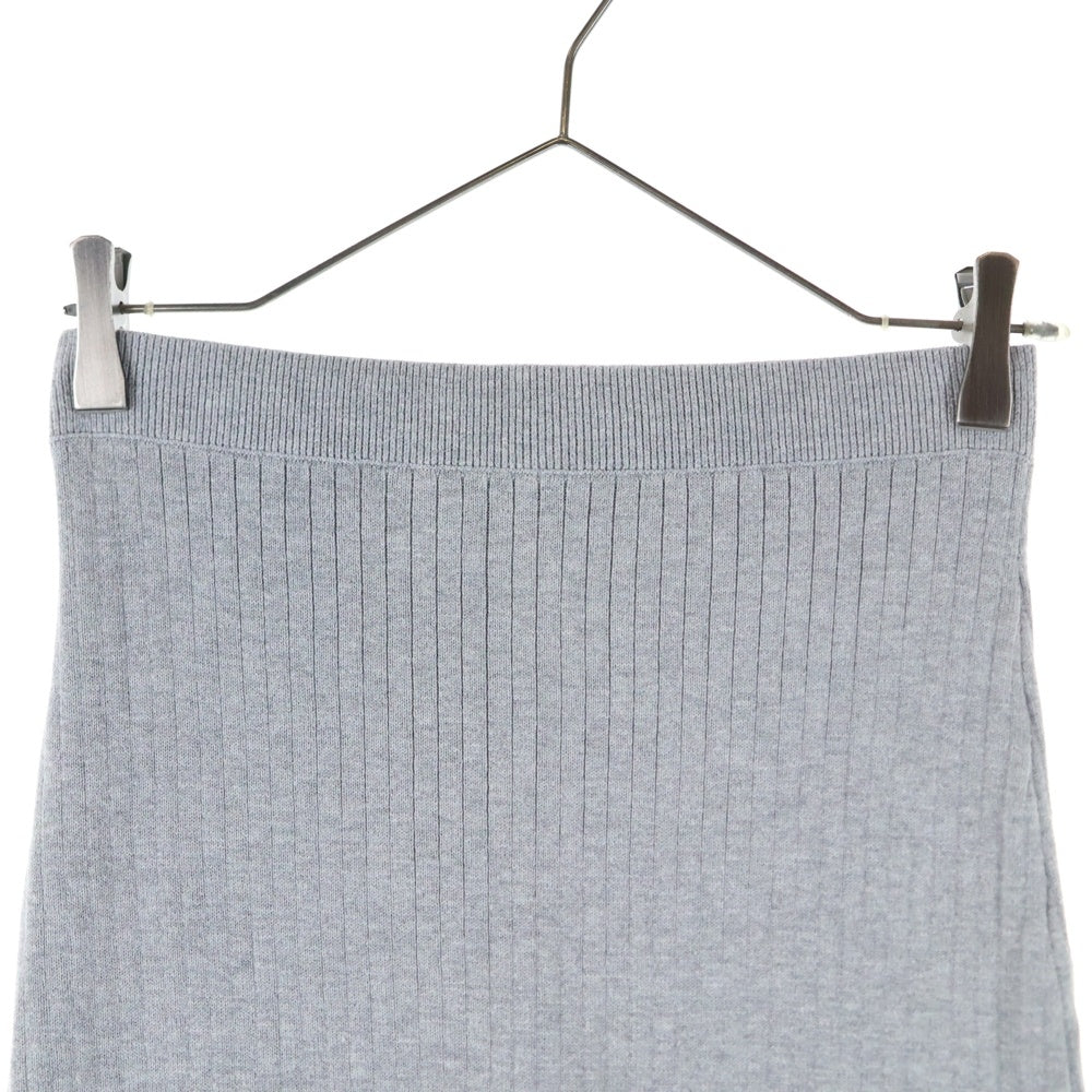 Free People(フリーピープル) リブ編み コットンスリットスカート レディース グレー