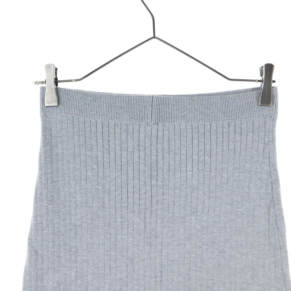 Free People(フリーピープル) リブ編み コットンスリットスカート レディース グレー
