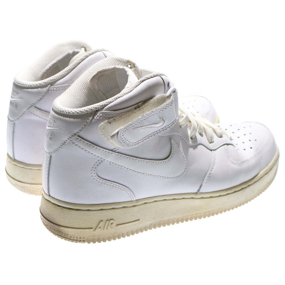 NIKE(ナイキ) AIR FORCE 1 MID 07 エアフォースワン ハイカットスニーカー ホワイト US8.5/26.5cm 315123-111