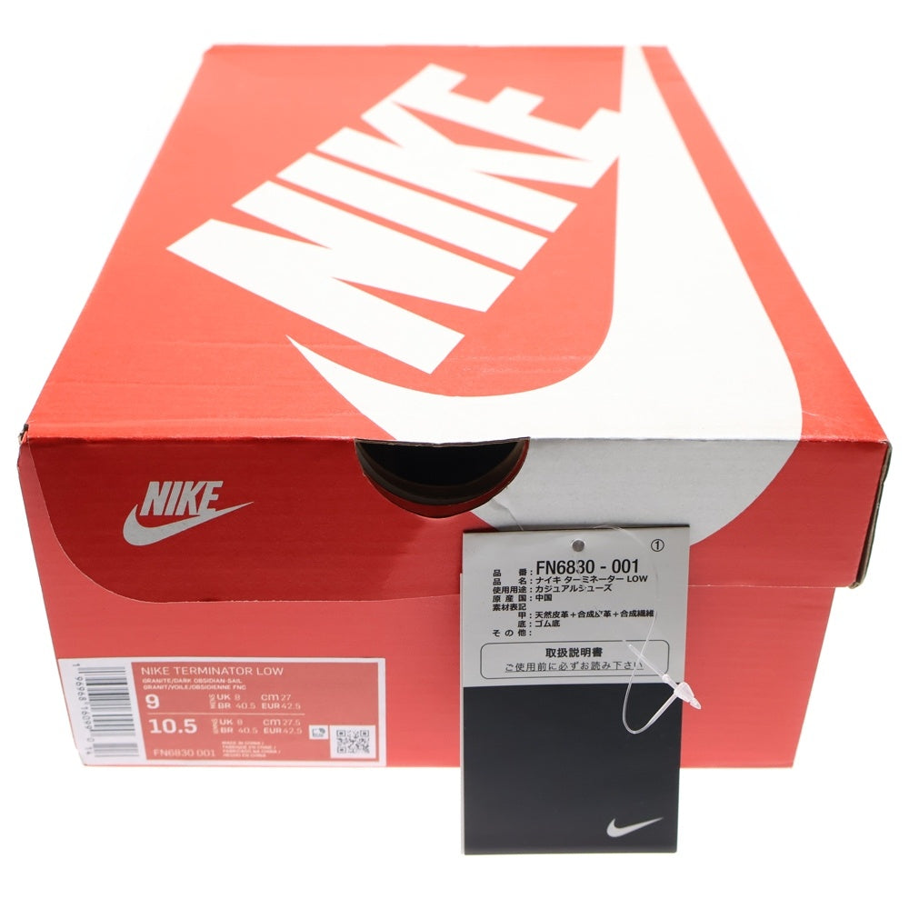 NIKE(ナイキ) TERMINATOR LOW ターミネーター ローカットスニーカー グレー/ネイビー US9/27cm FN6830-001