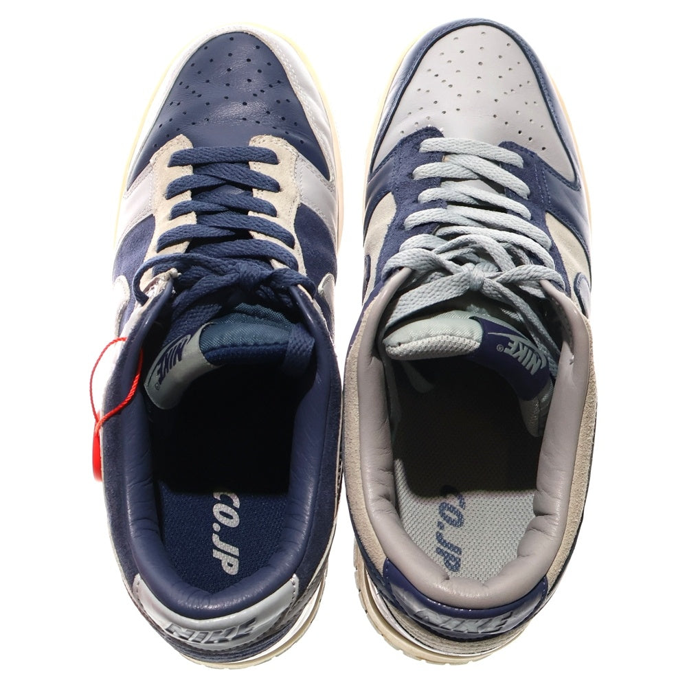 NIKE(ナイキ) ×ATMOS DUNK LOW JP QS ×アトモス ダンク ローカットスニーカー ミスマッチ ネイビー/グレー US9/27cm AA4414-401