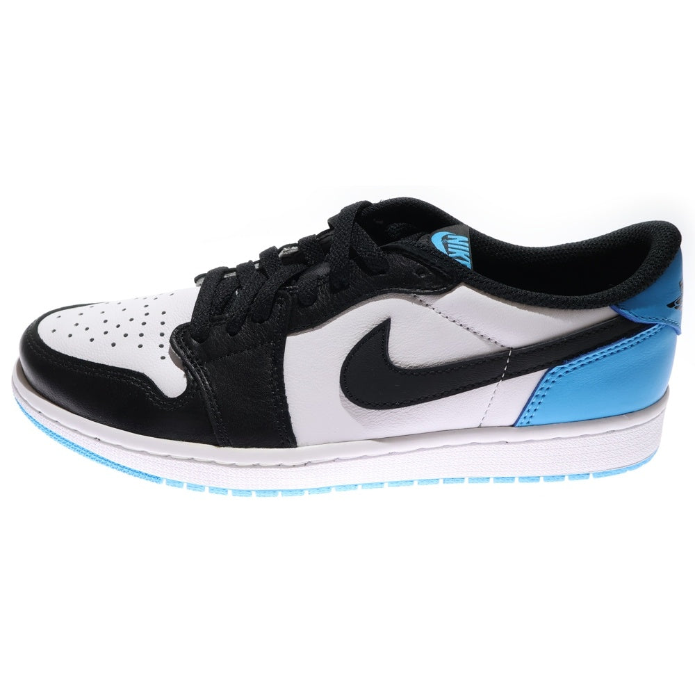NIKE(ナイキ) AIR JORDAN 1 LOW OG BLACK POWDER BLUE UNC エアジョーダン1 ローカットスニーカー ブルー/ブラック/ホワイト US8.5/26.5cm CZ0790-104