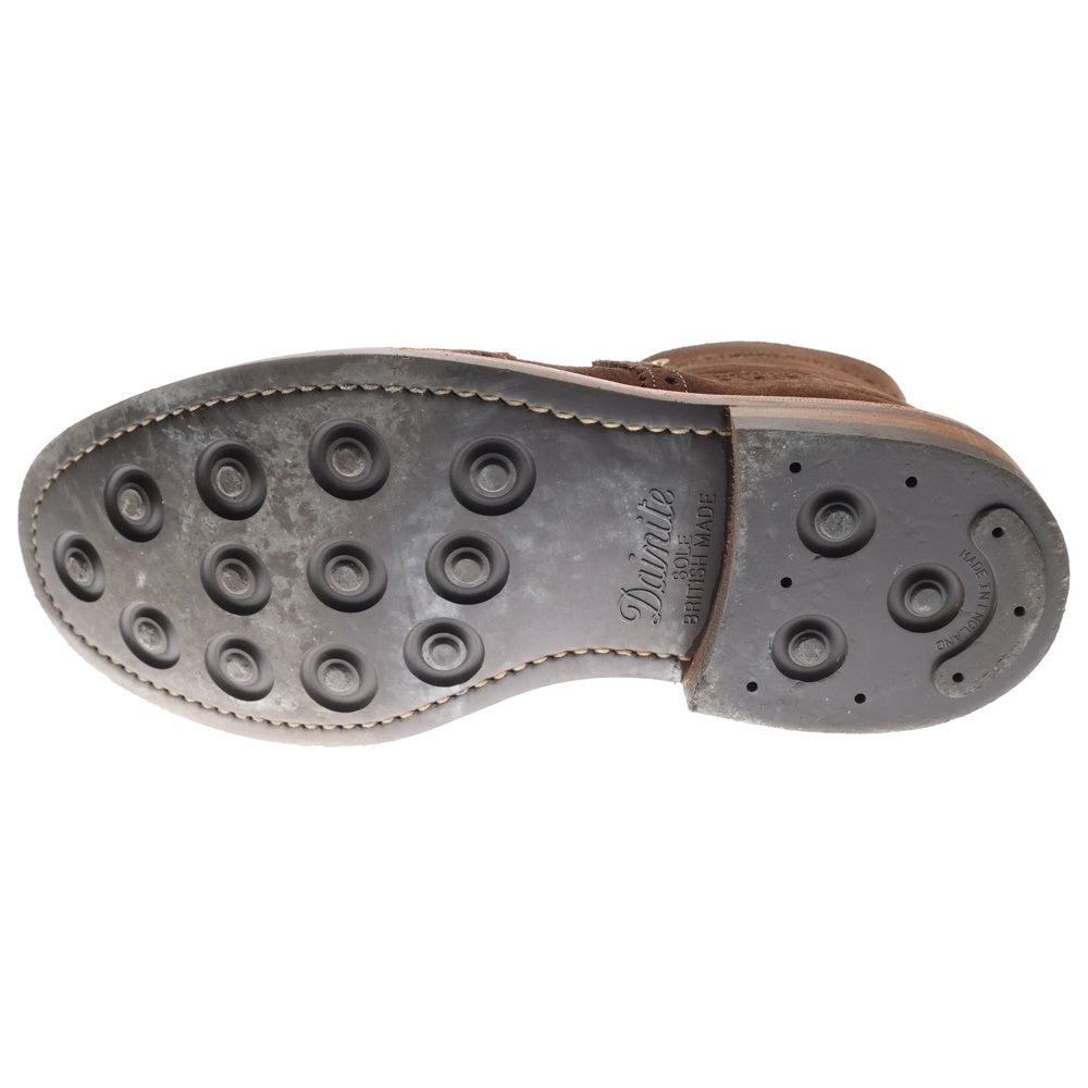 Tricker's(トリッカーズ) ウイングチップ スウェード カントリーブーツ レースアップ ブラウン 913818