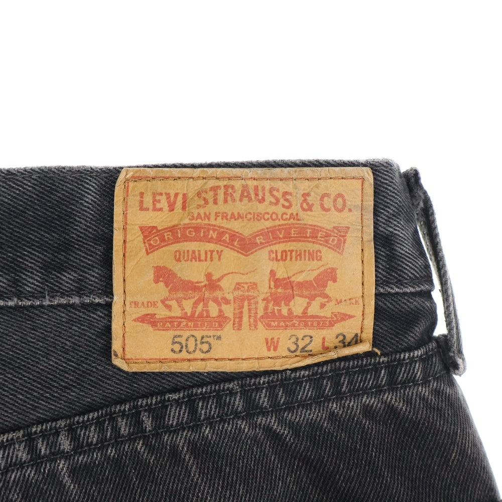 Levi's(リーバイス) 00S 505 ジップフライ レギュラーフィット デニムパンツ ブラック