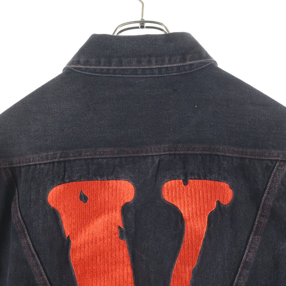 VLONE(ヴィーロン) FRIENDS DENIM JACKET フレンズ フロント刺繍