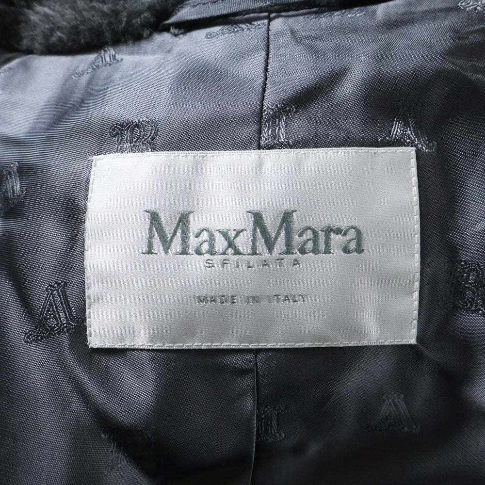 Max Mara(マックスマーラ) カディアック テディベア オーバーサイズ ウール アルパカ ロングコート レディース グレー 24210163136