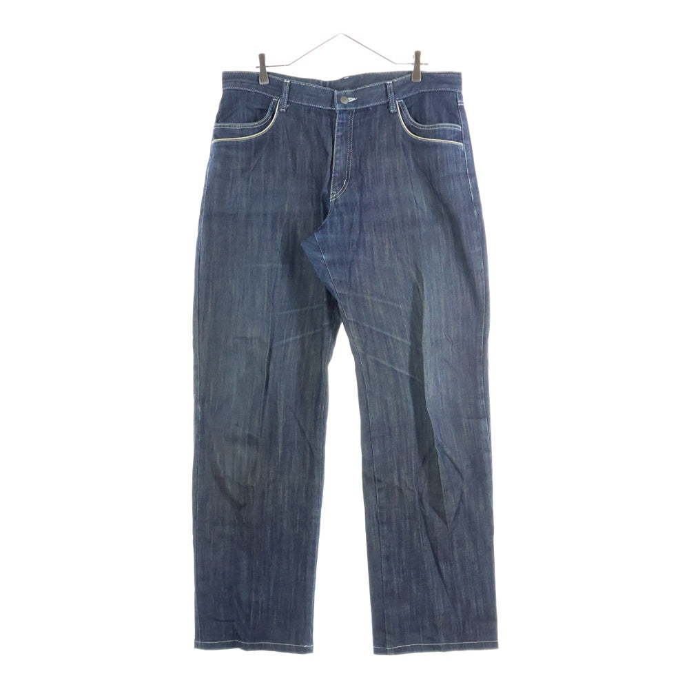 CASTELBAJAC(カステルバジャック) バック刺繡 レイヤードポケット ワイドデニムパンツ ジーンズ インディゴ 7713-1703