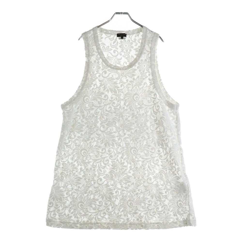 COMME des GARCONS HOMME PLUS(コムデギャルソンオムプリュス) エステルラッセルレース ノースリーブワンピース レディース ホワイト PO-T035