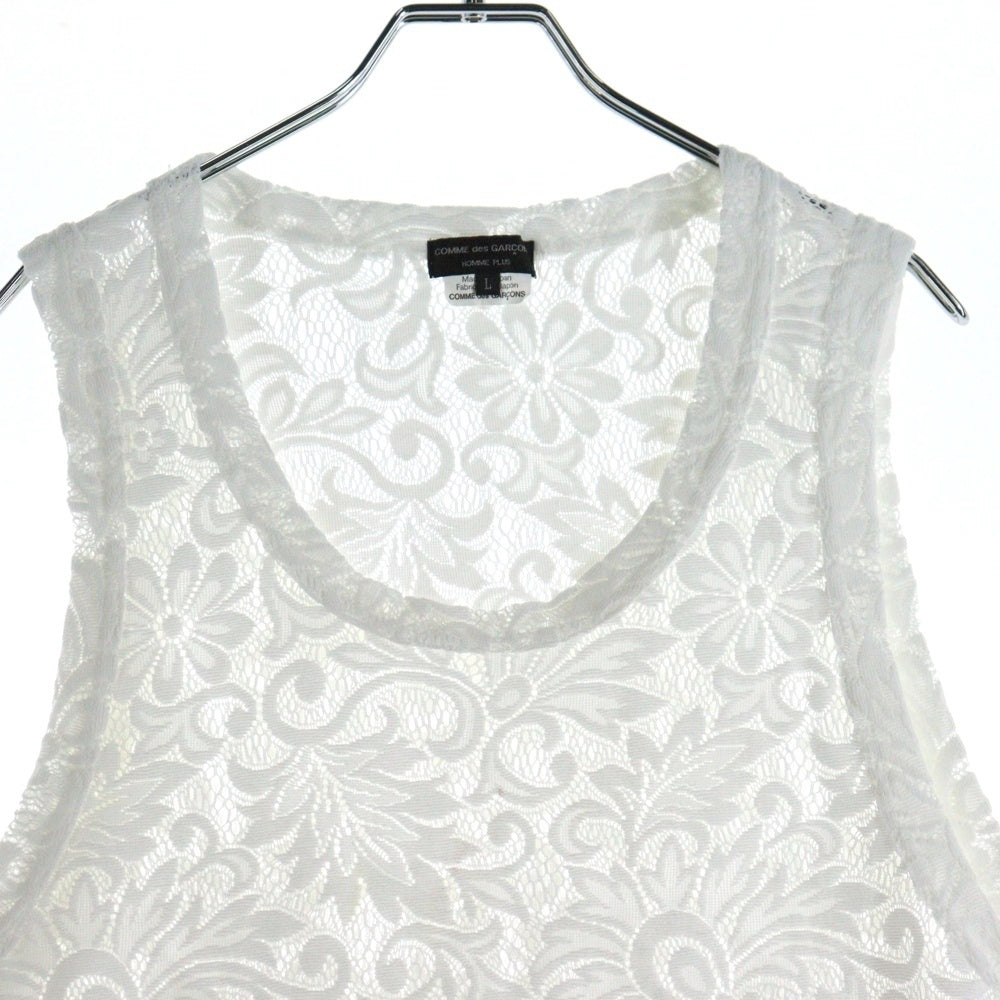 AD2024 コムデギャルソンオムプリュス ラッセルレース ノースリーブ AD2024 コムデギャルソンオムプリュス ラッセルレース ノースリーブ