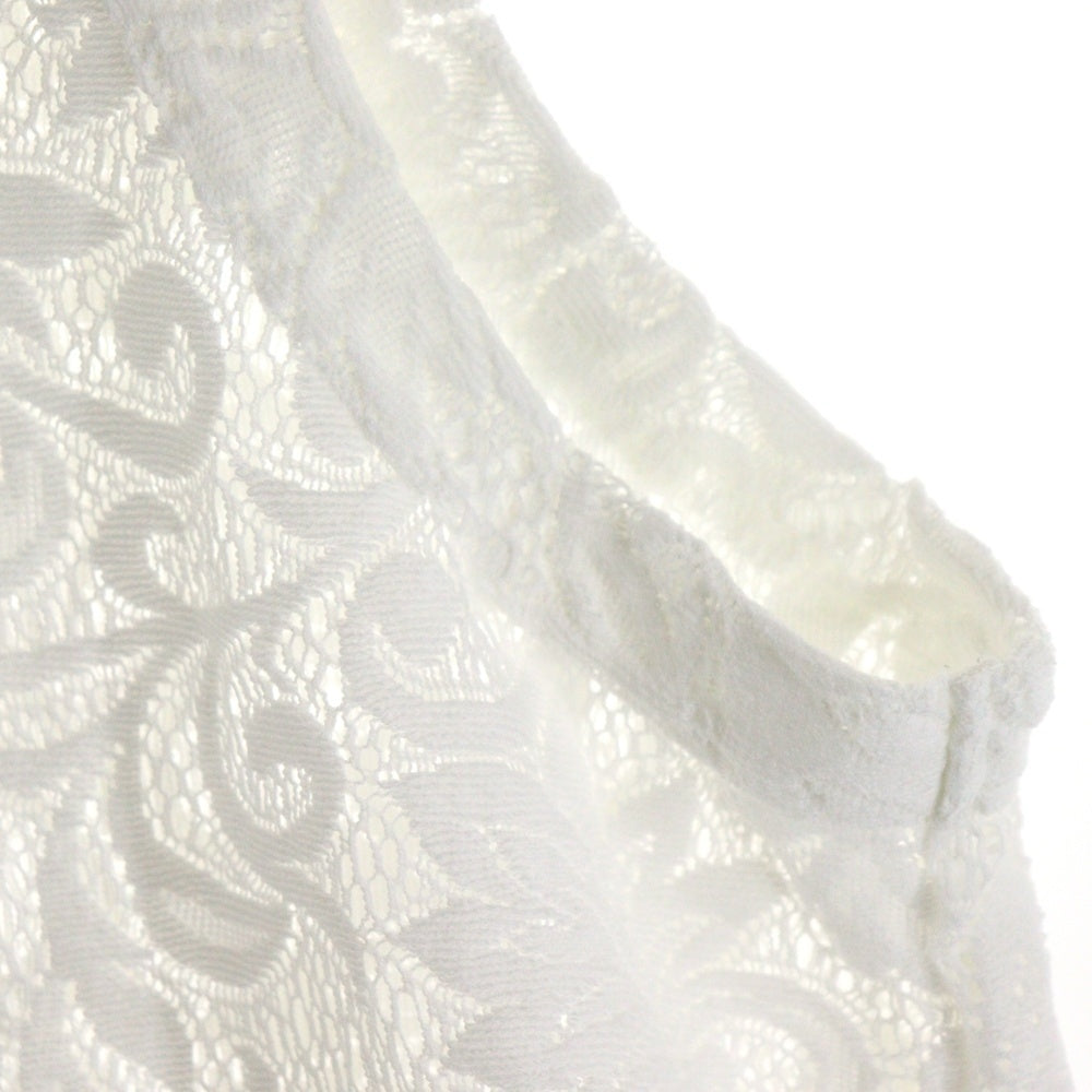 COMME des GARCONS HOMME PLUS(コムデギャルソンオムプリュス) エステルラッセルレース ノースリーブワンピース レディース ホワイト PO-T035