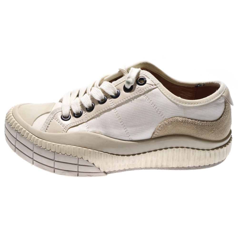 Chloe(クロエ) キャンバススエード切り替え ローカットスニーカー アイボリー レディース