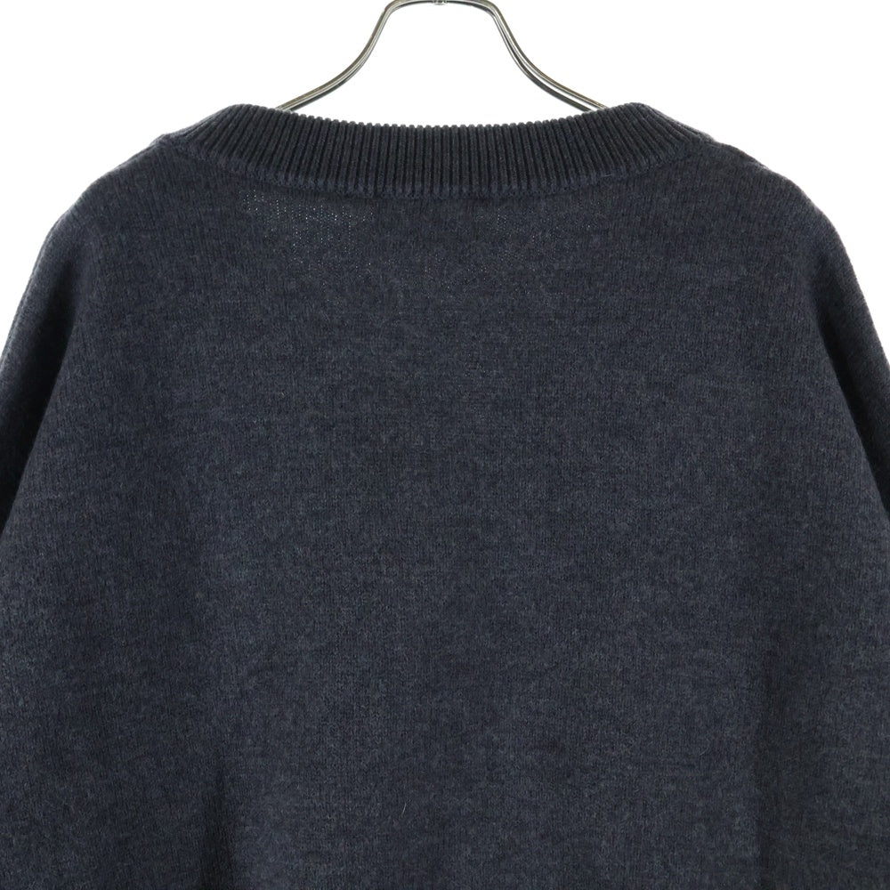 AMI PARISグレー ハートロゴ カーディガン ami paris(アミパリス) ハートロゴ ウールニットカーディガン グレー