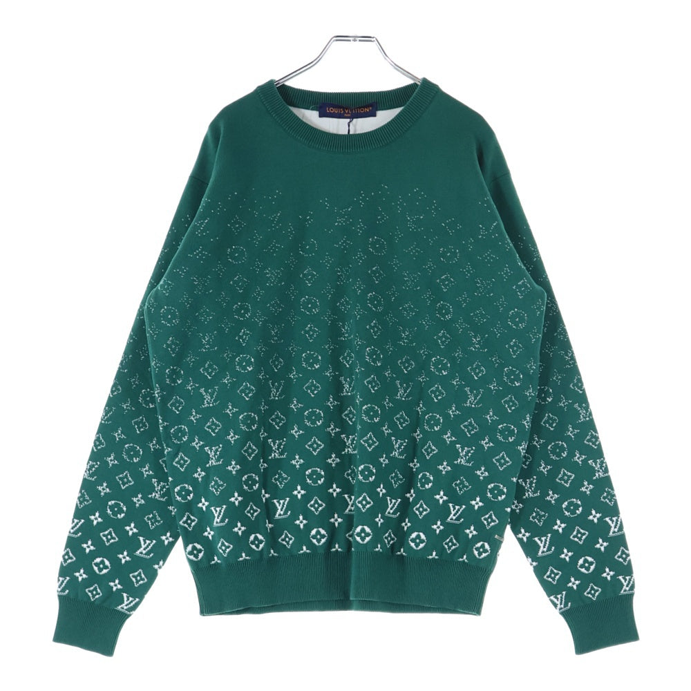 LOUIS VUITTON(ルイヴィトン) 23SS モノグラム グラディエント クルーネック スウェット トレーナー グリーン RM231Q USO HKN44W