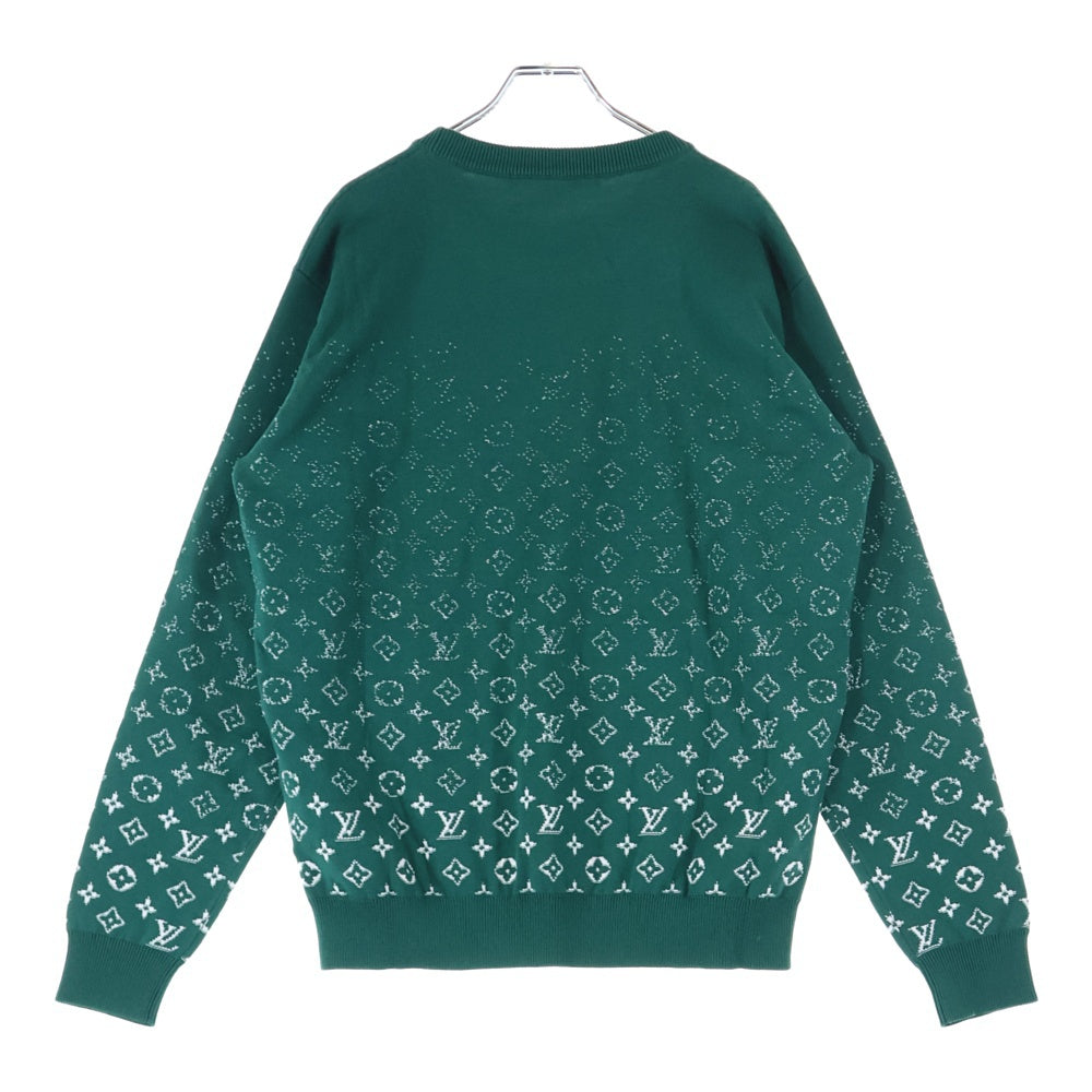 LOUIS VUITTON(ルイヴィトン) 23SS モノグラム グラディエント クルーネック スウェット トレーナー グリーン RM231Q USO HKN44W