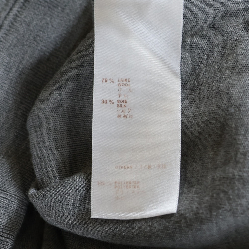 LOUIS VUITTON(ルイヴィトン) モノグラム ビジュウ総柄 クルーネック 半袖ニット カットソー グレー レディース RW141W F5KS17OEL