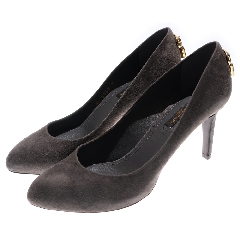 LOUIS VUITTON(ルイヴィトン) スウェード ヒールパンプス グレー