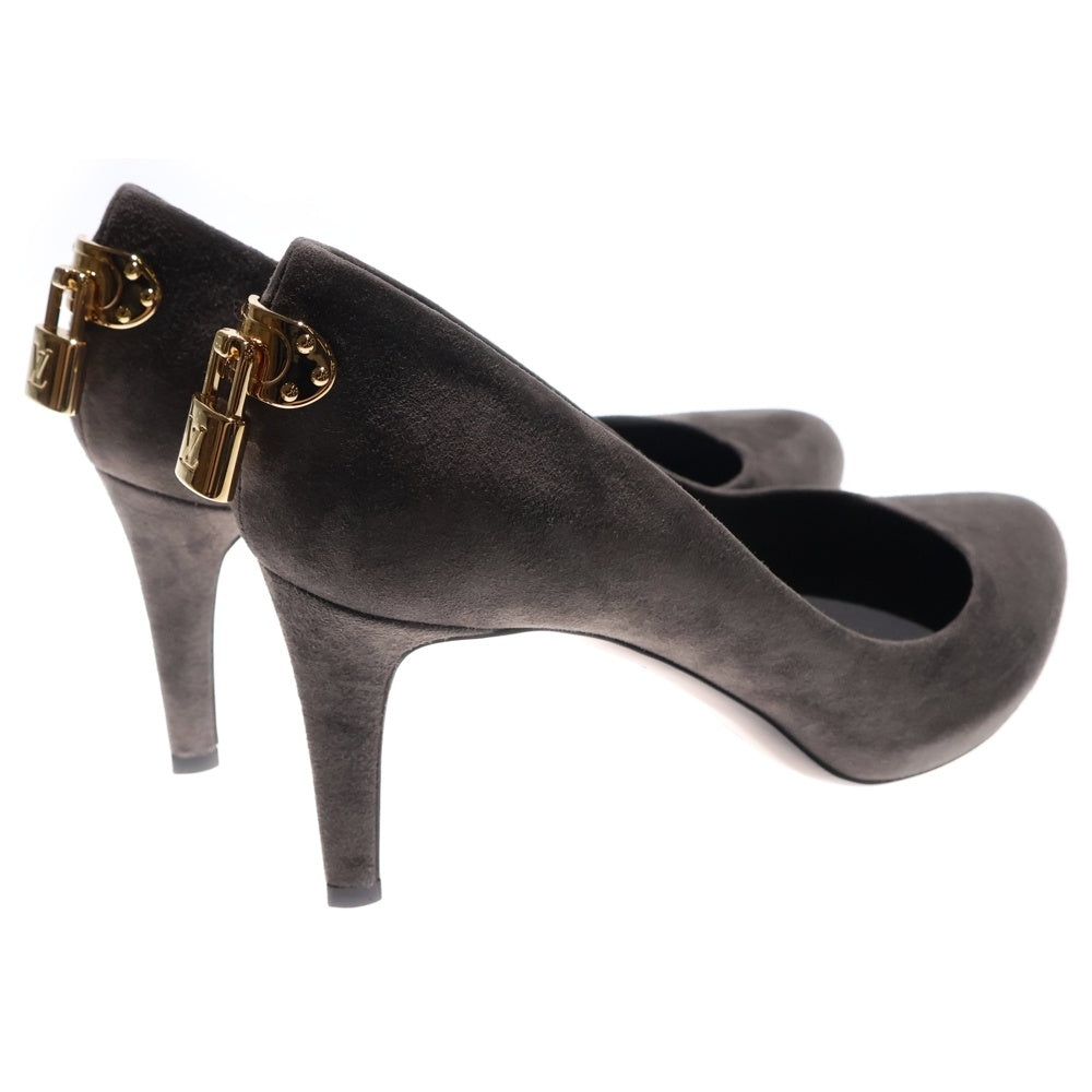 LOUIS VUITTON(ルイヴィトン) スウェード ヒールパンプス グレー