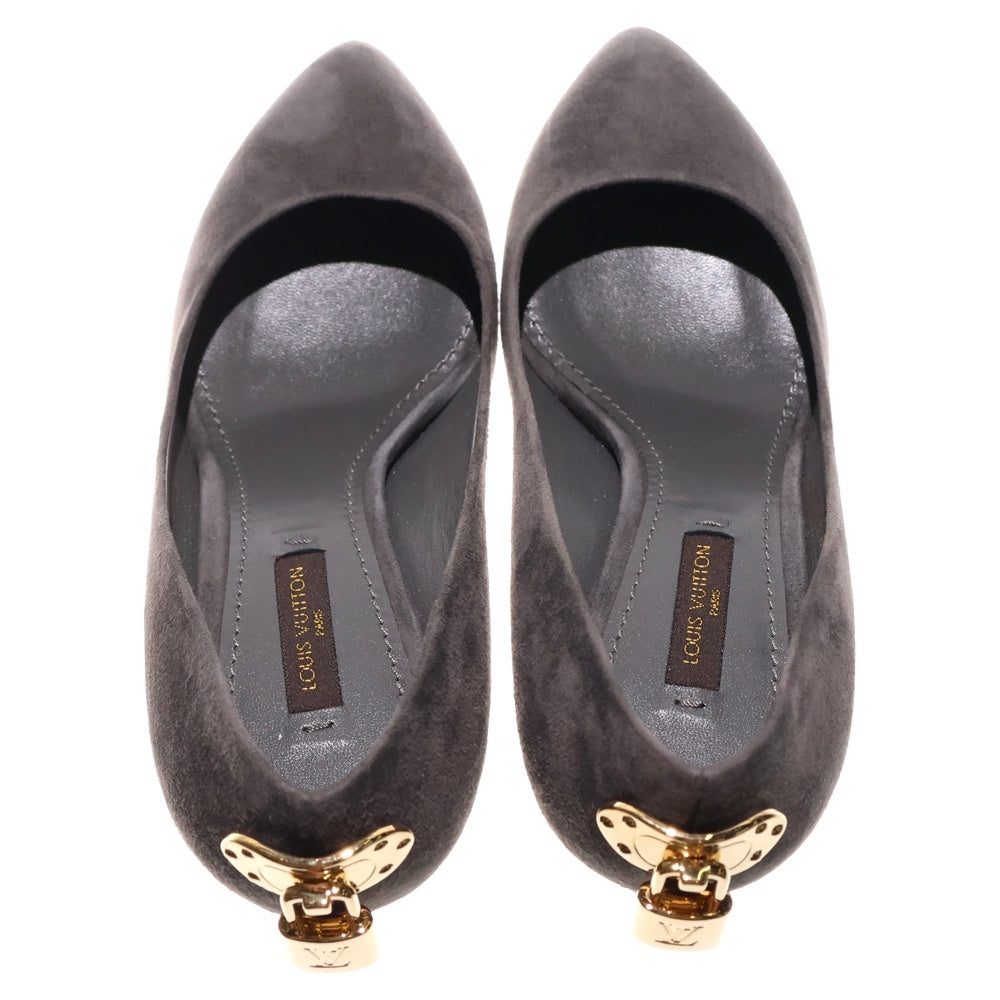 LOUIS VUITTON(ルイヴィトン) スウェード ヒールパンプス グレー