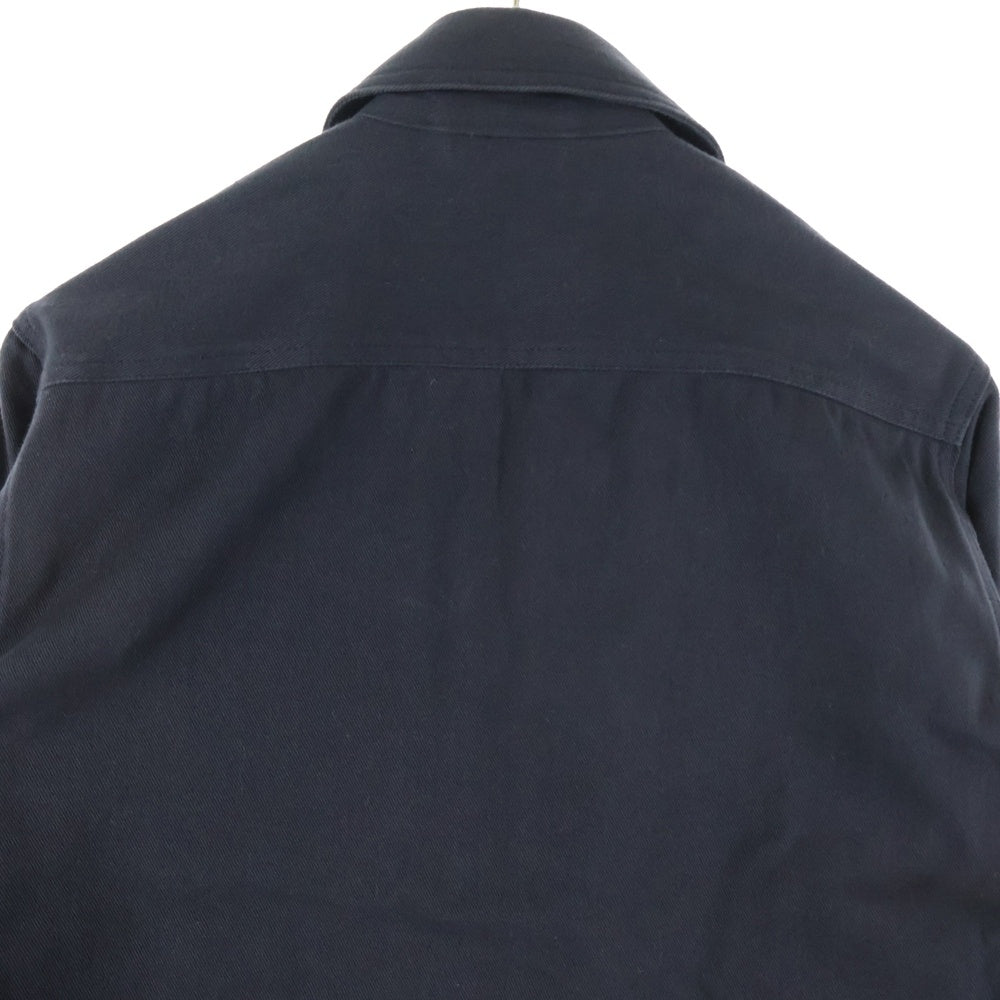 CALEE(キャリー) ウール ジップアップ レザー切り替え ワーク