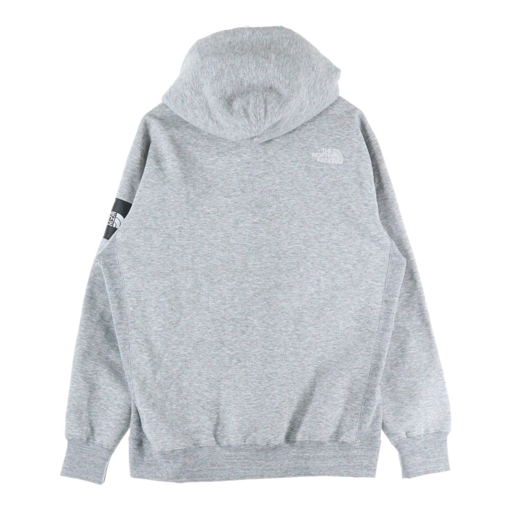 THE NORTH FACE(ザノースフェイス) SQUARE LOGO HOODIE スクエア ロゴ フーディー プルオーバーパーカー グレー NT62338