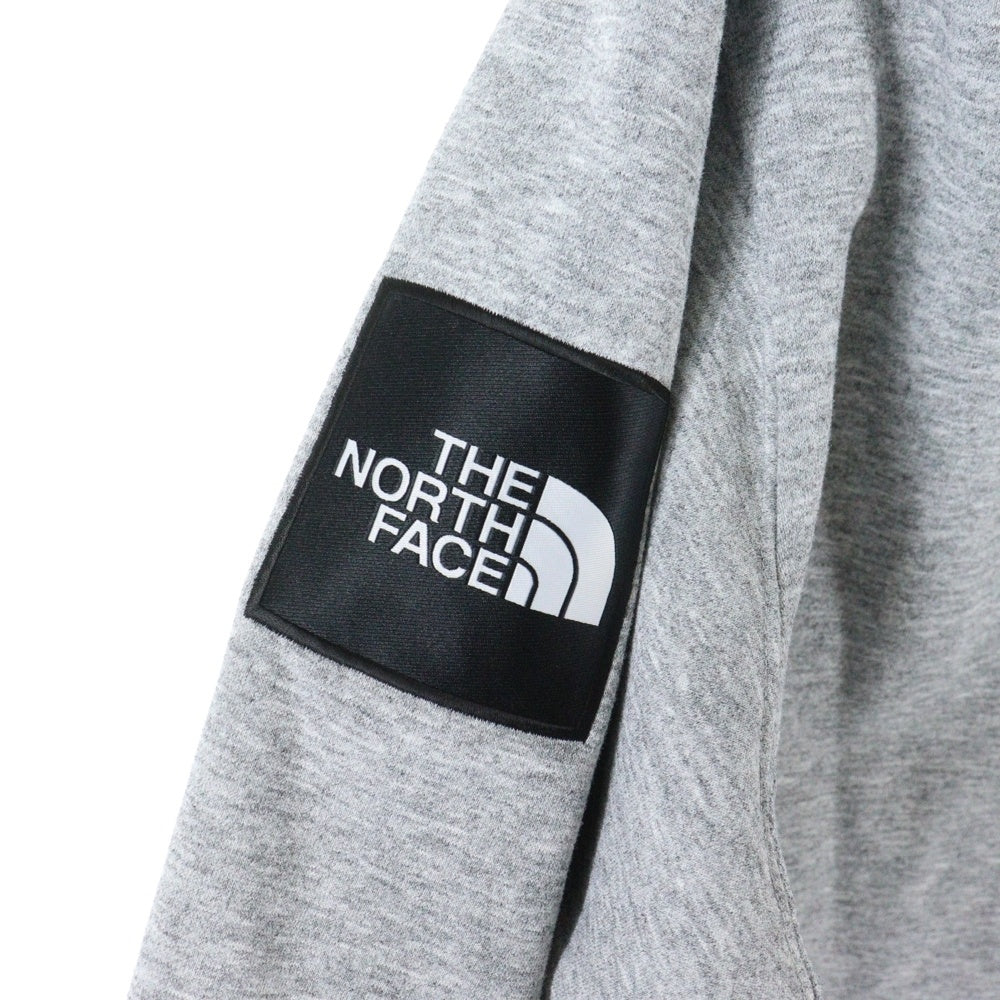 THE NORTH FACE(ザノースフェイス) SQUARE LOGO HOODIE スクエア ロゴ フーディー プルオーバーパーカー グレー NT62338