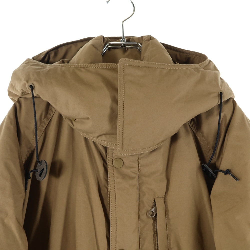 THE NORTH FACE PURPLE LABEL(ノースフェイスパープルレーベル) ロゴ刺繍 フード付き ジップアップ ダウンジャケット ベージュ ND2279N