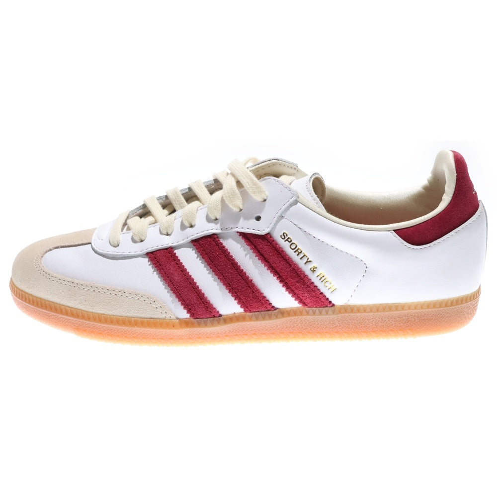 adidas(アディダス) SPORTY & RICH SAMBA OG スポーティアンドリッチ サンバOG ローカットスニーカー ホワイト/レッド US9.5/27.5cm IF5660