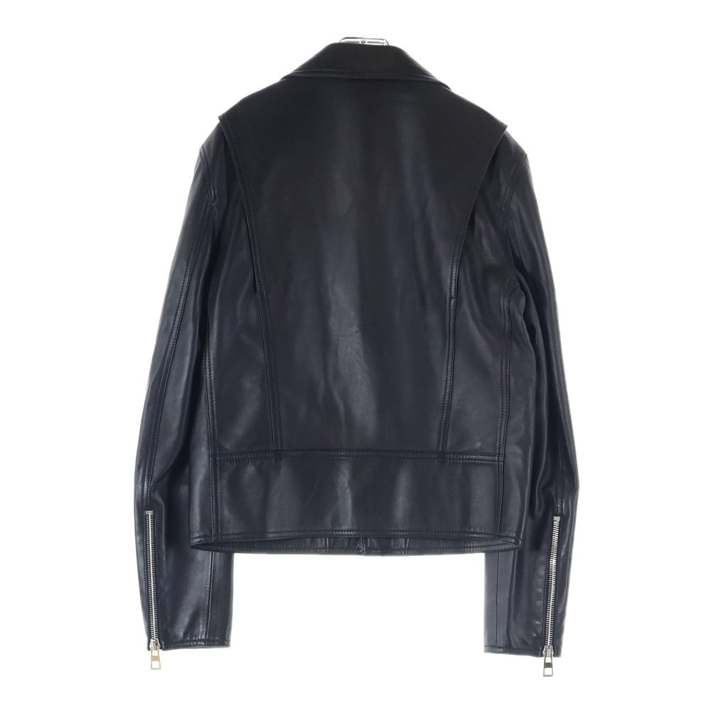 LOEWE(ロエベ) ラムレザー ダブルライダース ジャケット ブラック