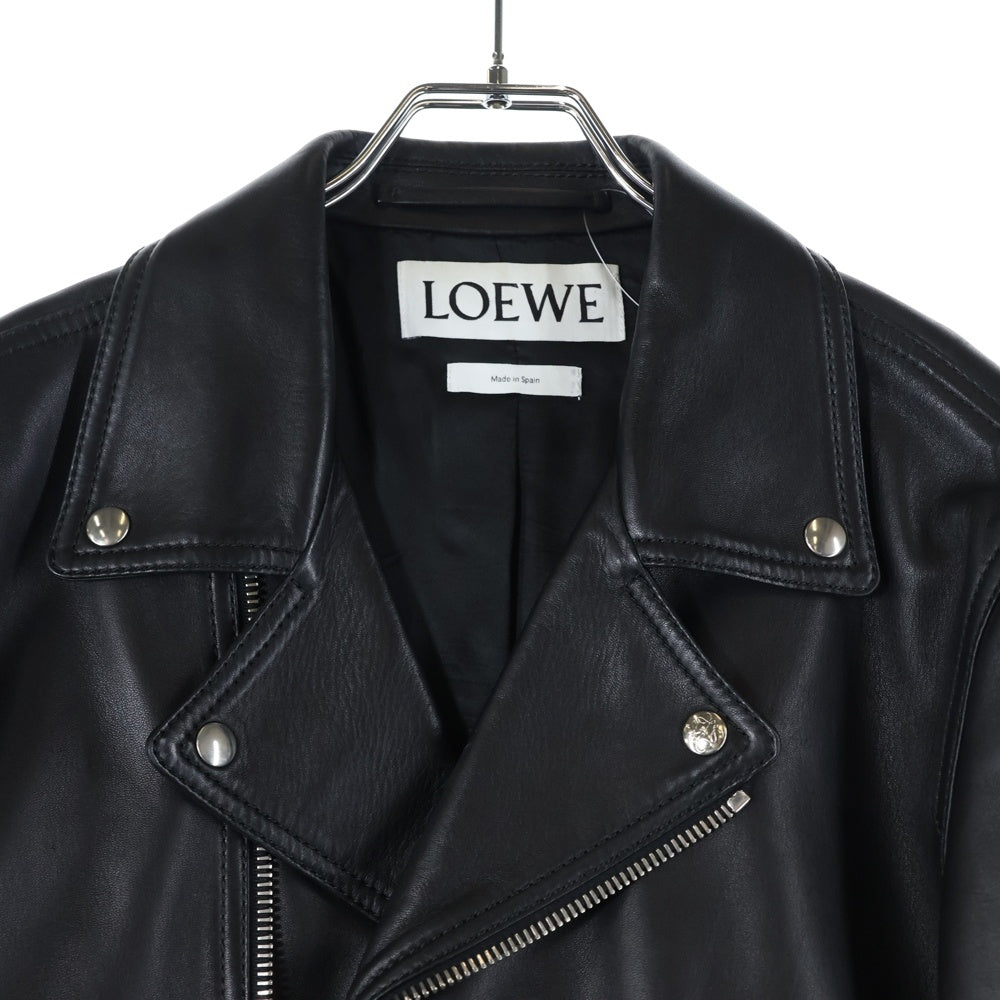 【極上美品】LOEWE ロエベ ラムレザーライダースジャケットブラック 極上美品】LOEWE ロエベ ラムレザーライダースジャケットブラック