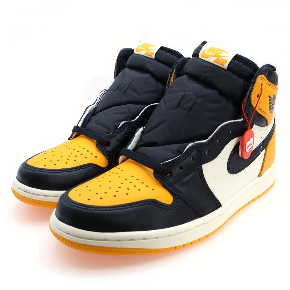 NIKE(ナイキ) AIR JORDAN 1 RETRO HIGH OG TAXI エアジョーダン 1 レトロ タクシー ハイカットスニーカー シューズ イエロー/ブラック US9/27cm 555088-711