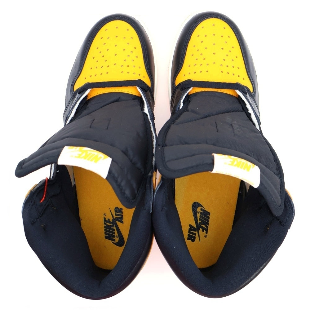 NIKE(ナイキ) AIR JORDAN 1 RETRO HIGH OG TAXI エアジョーダン 1 レトロ タクシー ハイカットスニーカー シューズ イエロー/ブラック US9/27cm 555088-711