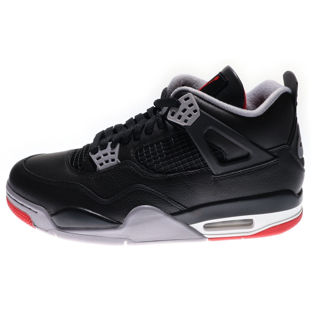 NIKE(ナイキ) AIR JORDAN 4 RETRO BRED REIMAGINED エアジョーダン レトロ ブレッドリイマジンド ハイカットスニーカー ブラック/レッド US9.5/27.5cm FV5029-006