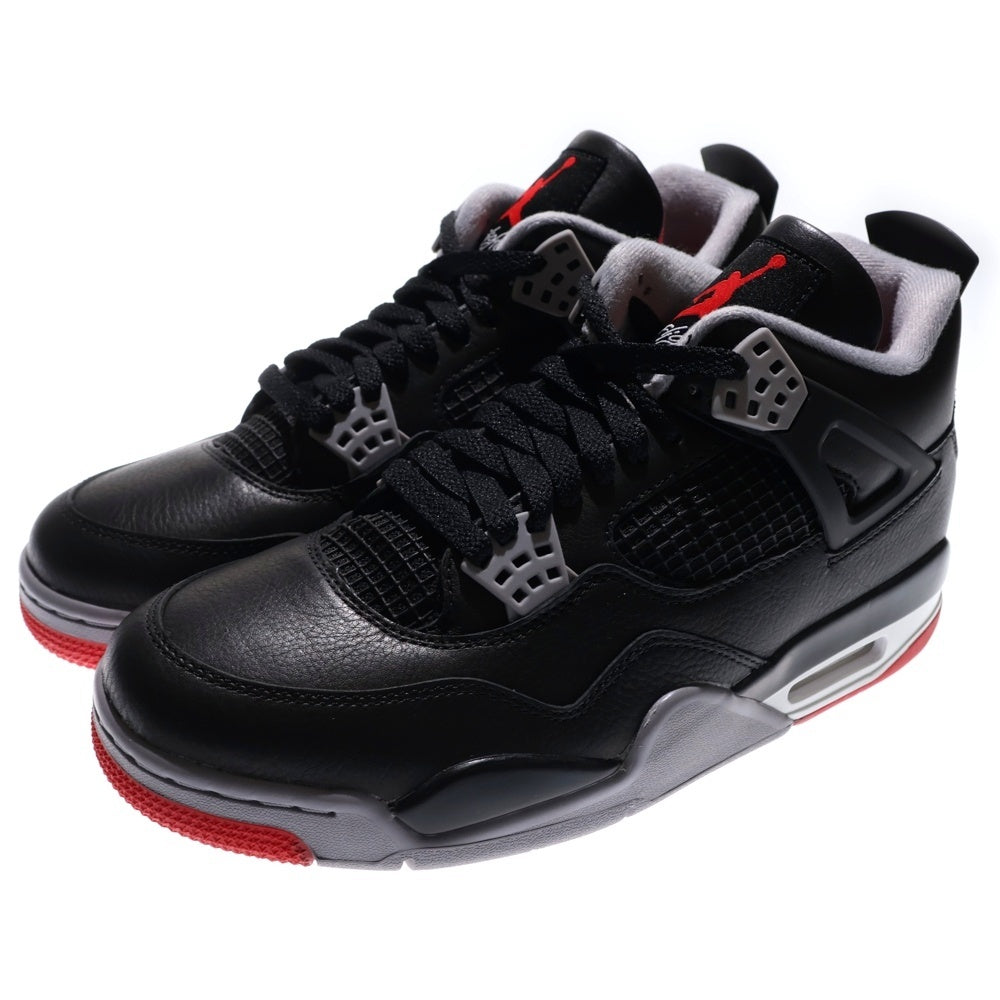 NIKE(ナイキ) AIR JORDAN 4 RETRO BRED REIMAGINED エアジョーダン レトロ ブレッドリイマジンド ハイカットスニーカー ブラック/レッド US9.5/27.5cm FV5029-006