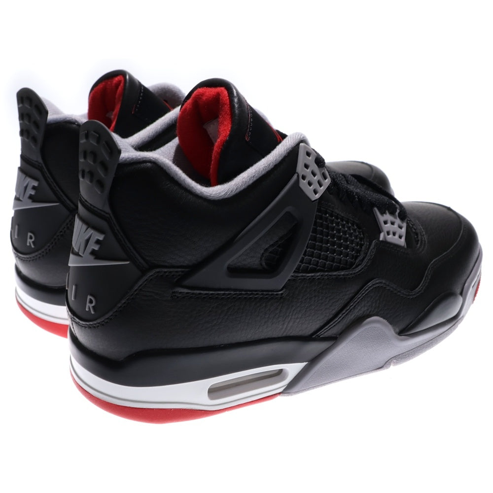 NIKE(ナイキ) AIR JORDAN 4 RETRO BRED REIMAGINED エアジョーダン レトロ ブレッドリイマジンド ハイカットスニーカー ブラック/レッド US9.5/27.5cm FV5029-006