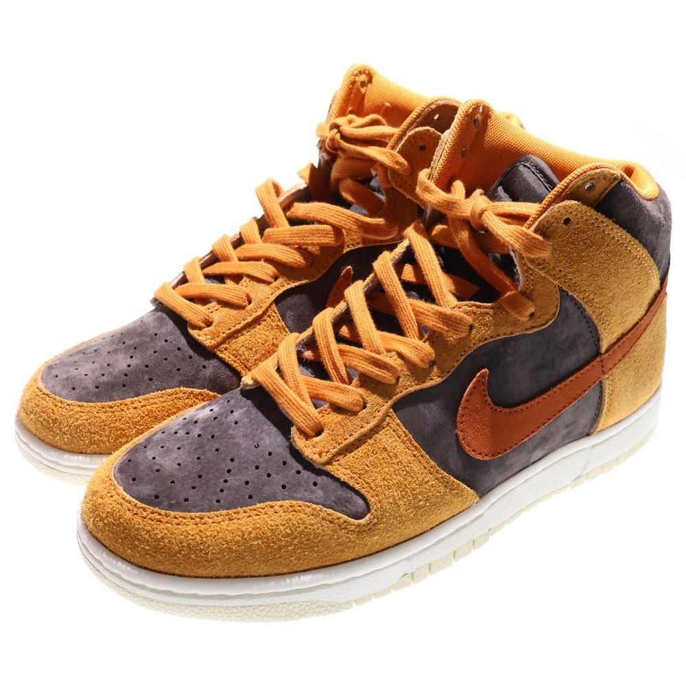 NIKE(ナイキ) DUNK HI RETRO PREMIUM DARK CURRY ダンクハイ プレミアム ダーク カリー ハイカットスニーカー ブラウン US9/27cm DD1401-200