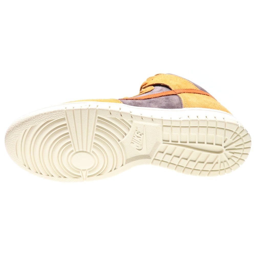 NIKE(ナイキ) DUNK HI RETRO PREMIUM DARK CURRY ダンクハイ プレミアム ダーク カリー ハイカットスニーカー ブラウン US9/27cm DD1401-200