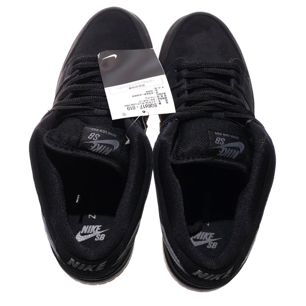 NIKE SB(ナイキエスビー) DUNK LOW PRO BLACK FOG ダンク プロ ブラックフォグ ローカットスニーカー ブラック US9/27cm BQ6817-010