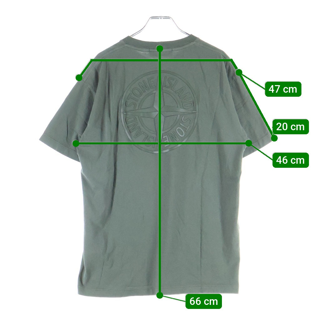STONE ISLAND(ストーンアイランド) フロントロゴプリント クルーネック半袖Tシャツカットソー