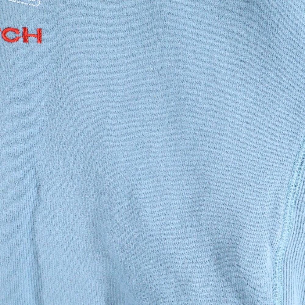 THE BLACK EYE PATCH(ブラックアイパッチ) 21SS ×Wasted Youth ロゴ刺繍クルーネック長袖スウェット ブルー
