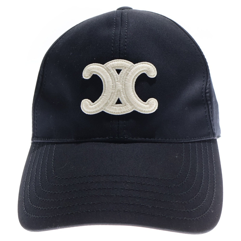 CELINE(セリーヌ) トリオンフ ロゴ刺繍 ベースボールキャップ コットン